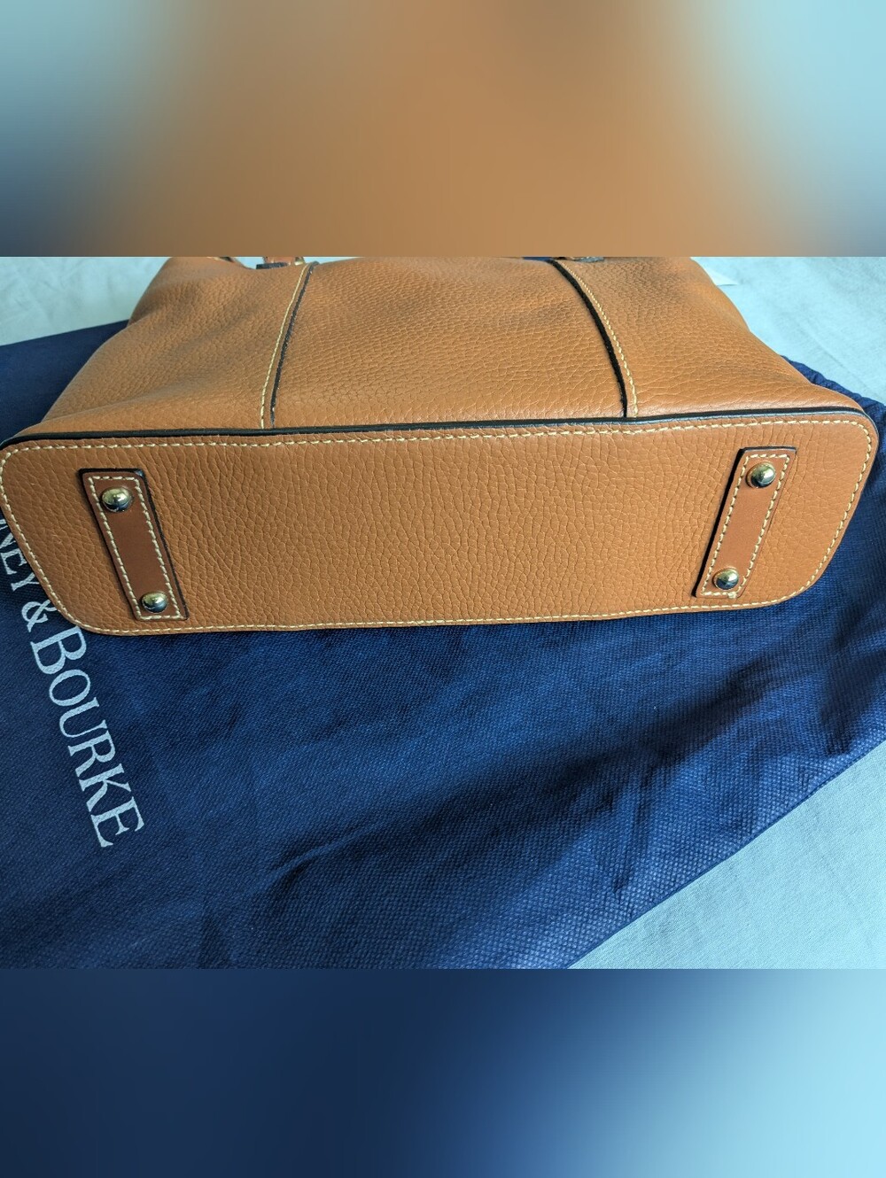 NEW, Dooney & Burke Small Lexington Shopper, Sable Brown, Cover Bag NWT - Picture 7 of 16